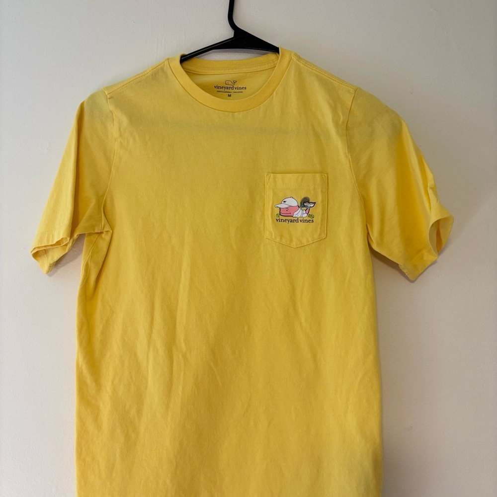 Vineyard Vines Sunny Yellow Pocket Tee - Crew Neck